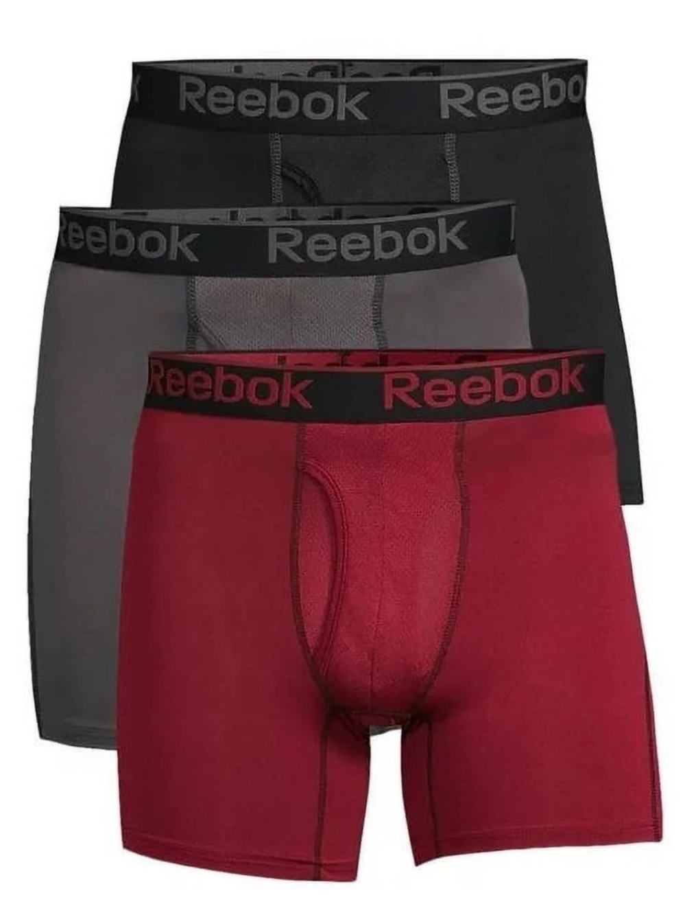 Reebok Men's Underwear Pro Series Performance Boxer Brief, 3 Pack